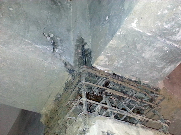 福建漳州龍海明發項目剪力墻及柱混凝土置換